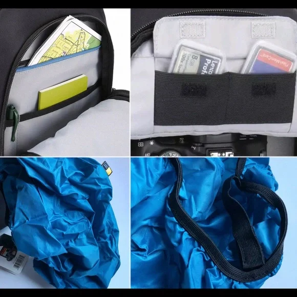 NEW CASE LOGIC Backpack Gray for DSLR Camera & iPad (CPL-108) - Picture 8 of 16